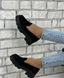 Женские туфли - лоферы черные на тракторной подошве натуральная замша NALI 1-3, 36, деми, натуральная кожа
