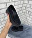 Женские туфли - лоферы черные на тракторной подошве натуральная замша NALI 1-3, 41, деми, натуральная кожа