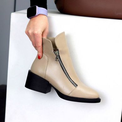 Женские ботинки не высокий каблук натуральная кожа DORI 1-4, 36, зима, набивная шерсть