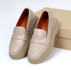 Женские туфли - лоферы на платформе натуральная кожа LORI 3-1, 41, деми, натуральная кожа