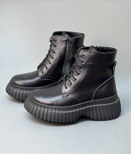 Женские ботинки на шнурках на платформе натуральная кожа OTIS 1-2 30005-41 фото