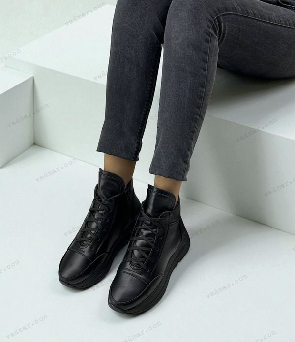 Женские высокие кроссовки на платформе натуральная кожа STEPO 1-7 10930-41 фото