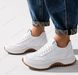 Женские кроссовки на фигурной платформе натуральная кожа KANI 1-3 55030-36 фото 3