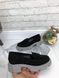 Жіночі туфлі - лофери на платформі чорні натуральна замша TETE 1-7, 41, деми, натуральна шкіра