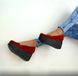 Женские туфли красные на танкетке натуральная замша MIO 5, 41, деми, натуральная кожа
