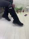 Жіночі чоботи з натуральної замші чорні без каблука STELLA 1-1, 41, деми, байка