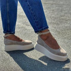 Жіночі туфлі на платформі натуральна замша BADA 1-4, 41, деми, натуральна шкіра