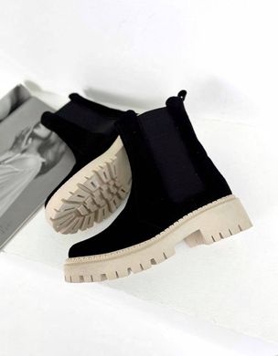 Жіночі черевики з натуральної замша RINO 1-3, 36, зима, набивна вовна