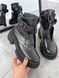 Женские ботинки черные на протекторной подошве натуральная кожа SANTANA 1-2, 41, деми, байка