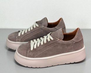 Жіночі кеди на платформа натуральна замша DONARA 1-2 12261-36 фото