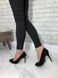 Жіночі туфлі на шпильці чорні натуральна замша TREND 1-6, 40, деми, натуральна шкіра