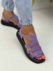 Женские сандали переплеты на платформе натуральная замша LIZ 2-5, 41, лето, натуральная кожа