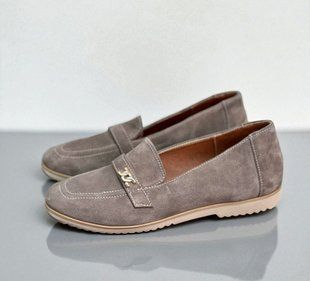 Женские лоферы на низком ходу натуральная замша DINA 1-3 13444-36 фото