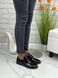 Жіночі туфлі чорні на низькому ходу натуральний лак KENYA 1-5, 36, деми, натуральна шкіра