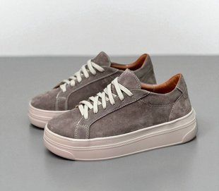 Жіночі кеди на платформі натуральна замша DONITA 1-1 13546 фото