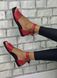 Жіночі босоніжки квадратний носок червоні натуральна шкіра INIKA 3-1, 41, літо, натуральна шкіра