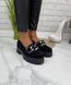 Жіночі туфлі - лофери на платформі з ланцюгом натуральна замша RETRO 2-4, 36, деми, натуральна шкіра